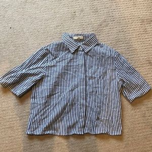 Striped button up